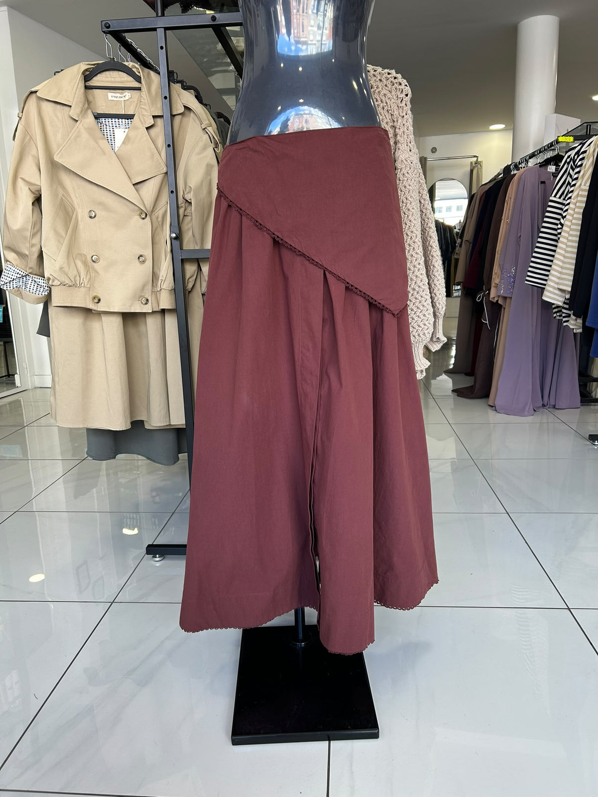 Jupe - Rouge Bordeaux