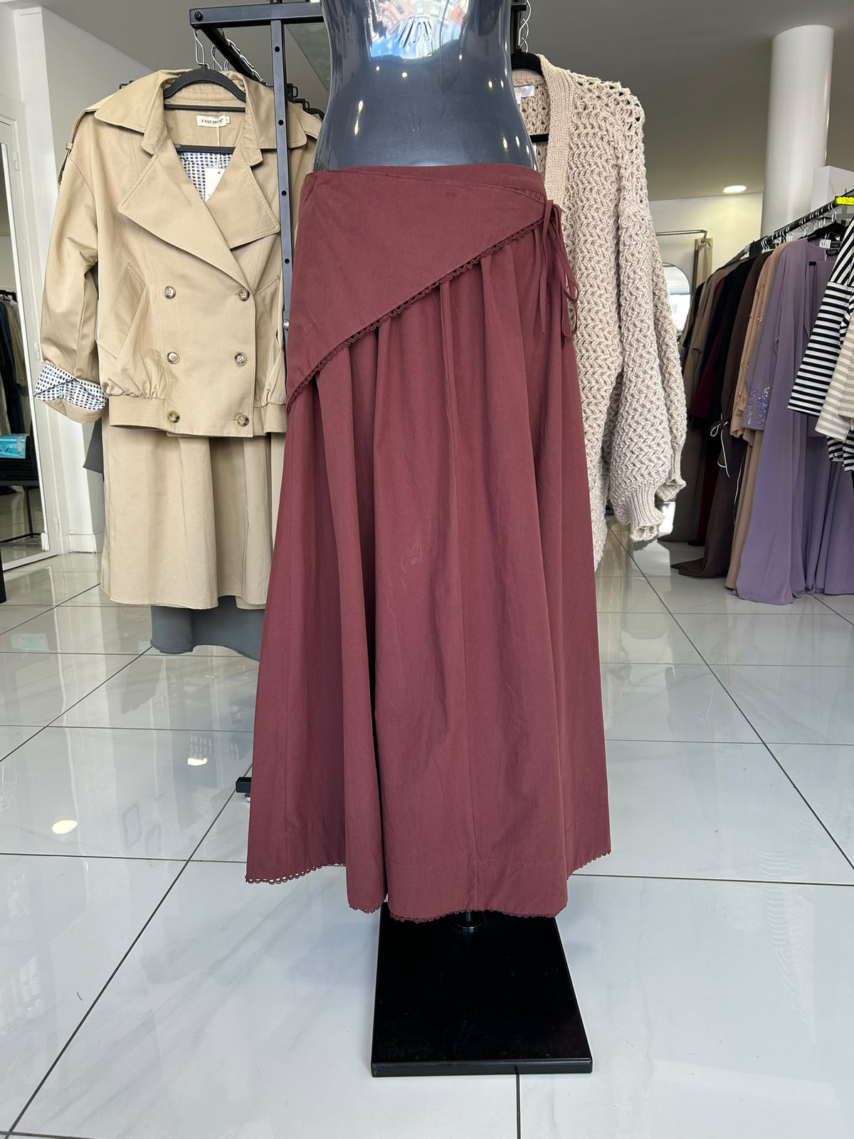 Jupe - Rouge Bordeaux
