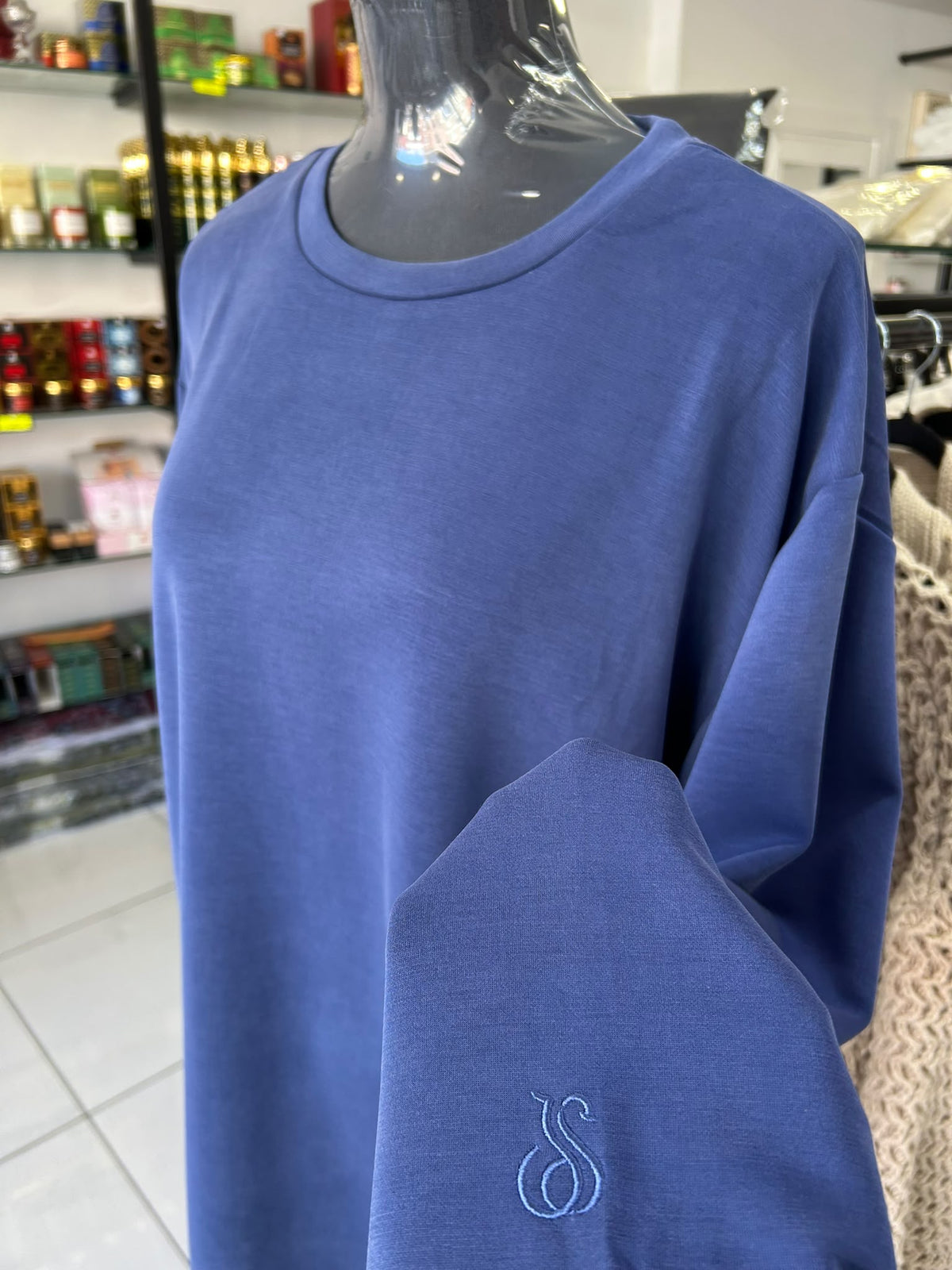 Tee-Shirt à manche longue - Bleu marine