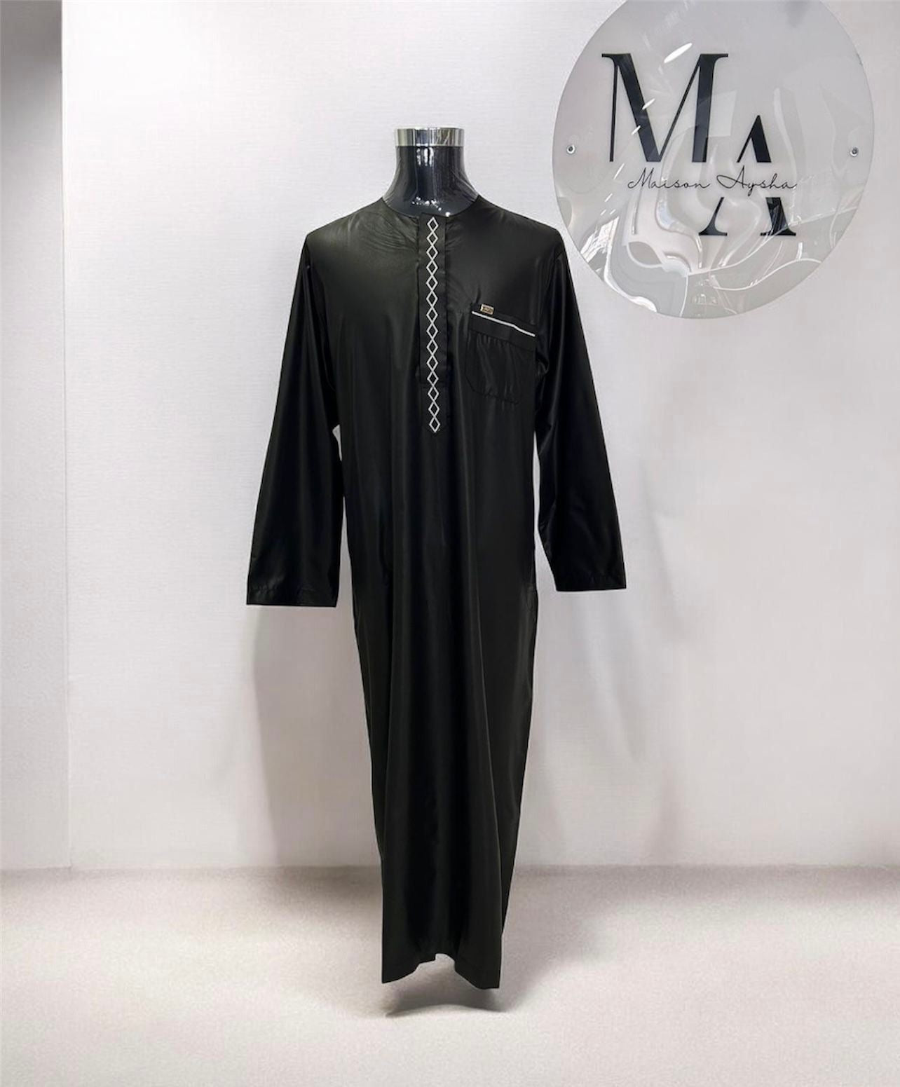 Qamis emirati avec motif