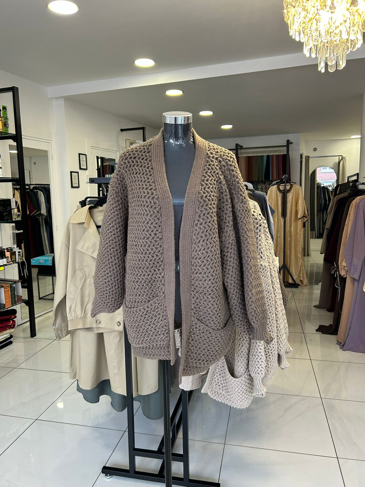 Gilet en maille - Café