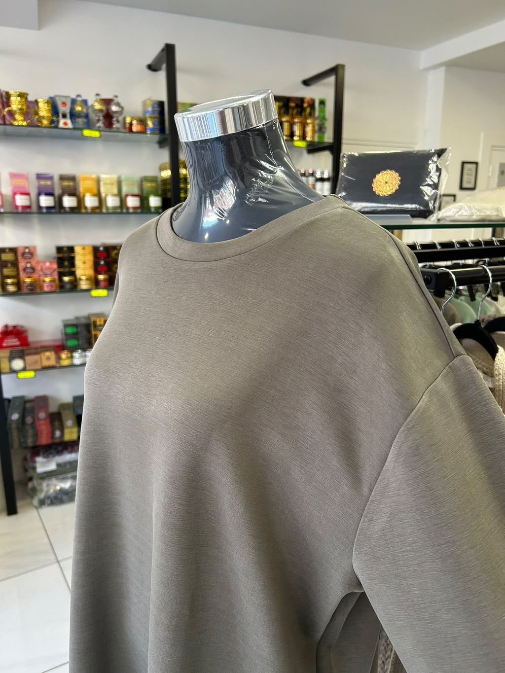 Tee-Shirt à manche longue - Taupe