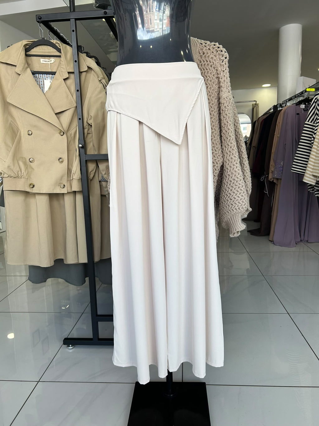 Pantalon fluide - Beige Clair