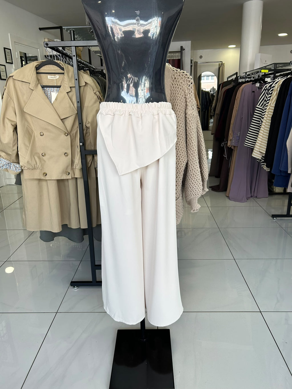 Pantalon fluide - Beige Clair