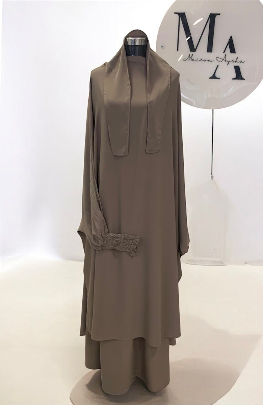 Jilbeb soie de medine - Jupe + long khimar