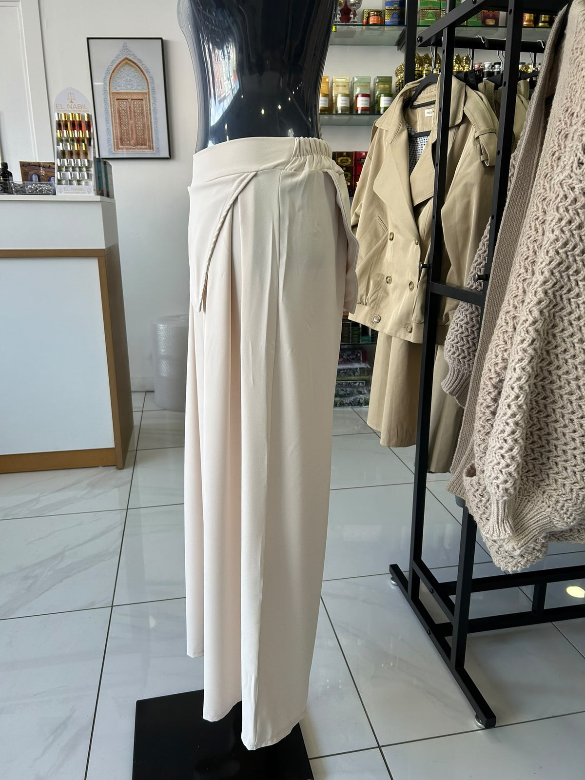 Pantalon fluide - Beige Clair