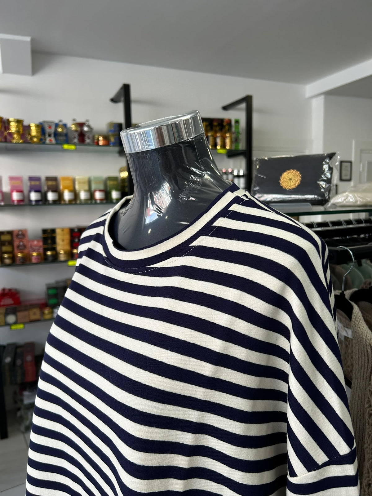 Tee-shirt à rayure - Bleu Marine